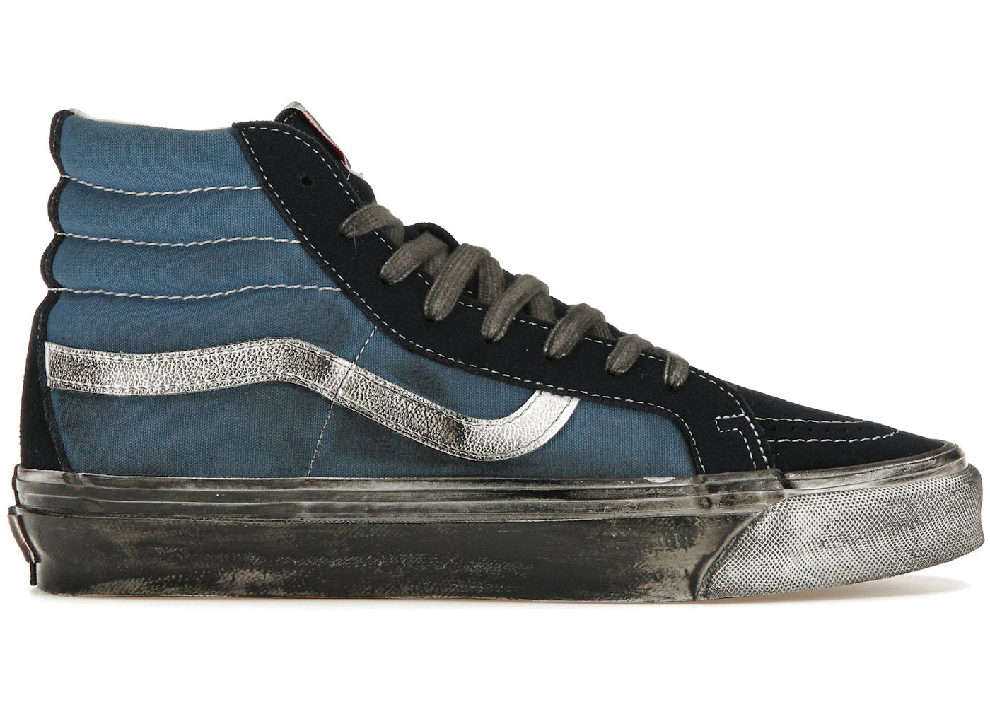 Vans Vault UA OG Sk8-Hi LX-Stressed Navy Blue