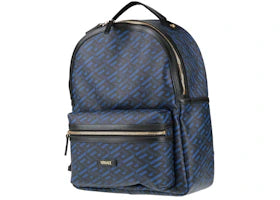 Versace La Greca Backpack Blue Black - main view