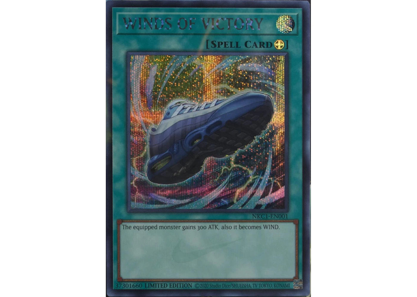 Yu-Gi-Oh x Nike-Winds of Victory Air Max Muscle 95 Spell Card Ungraded