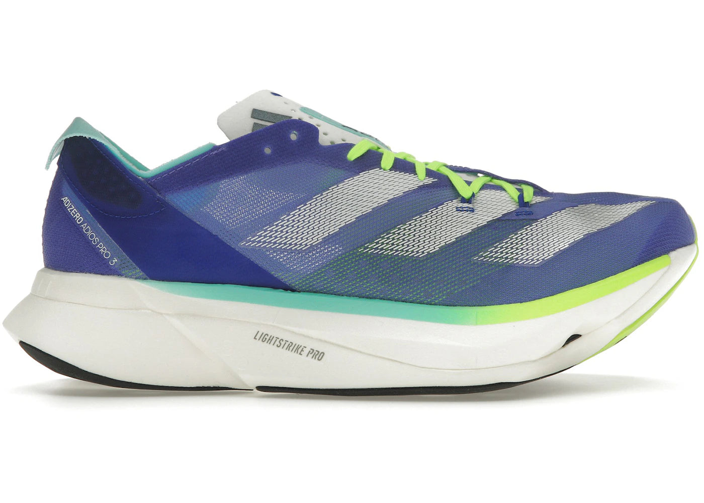 adidas Adizero Adios Pro 3-Cobalt Blue Zero Metalic Lucid Lemon