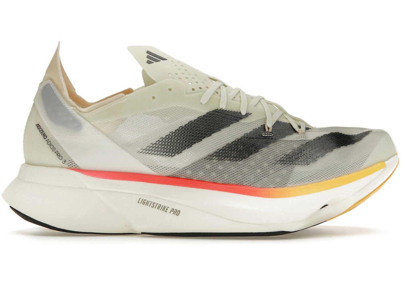 adidas Adizero Adios Pro 3-Ivory Core Black Crystal Sand