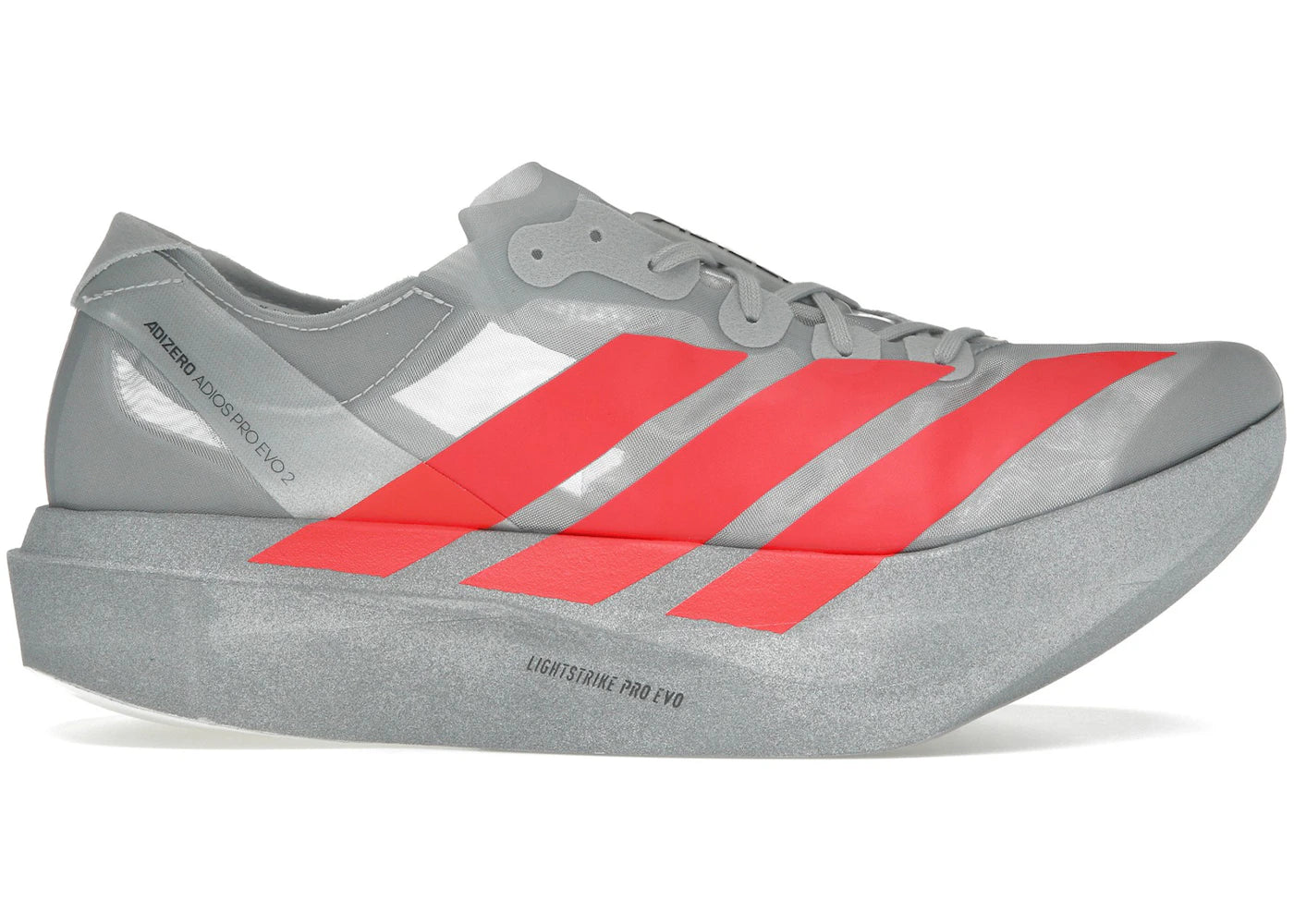 adidas Adizero Adios Pro Evo 2-Silver Metallic Lucid Red
