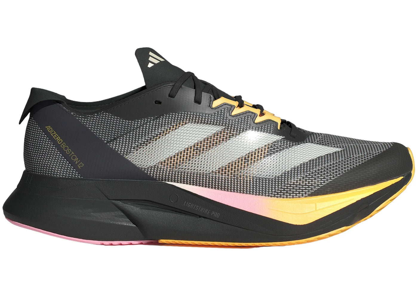 adidas Adizero Boston 12-Core Black Zero Metallic Spark
