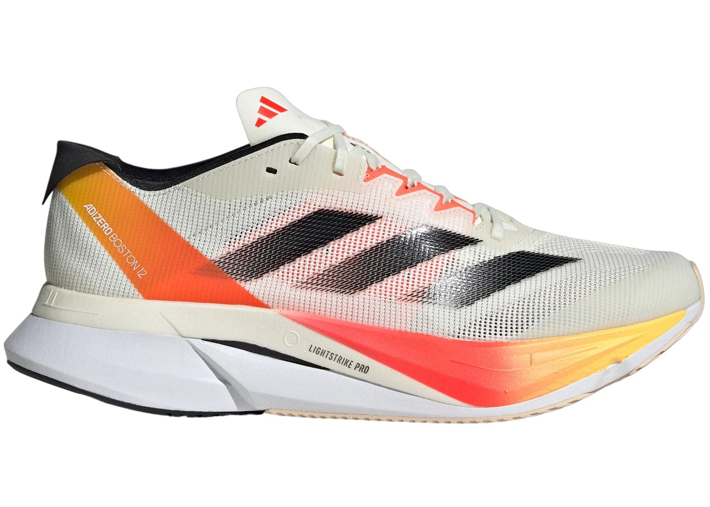adidas Adizero Boston 12-Ivory Core Black Solar Red