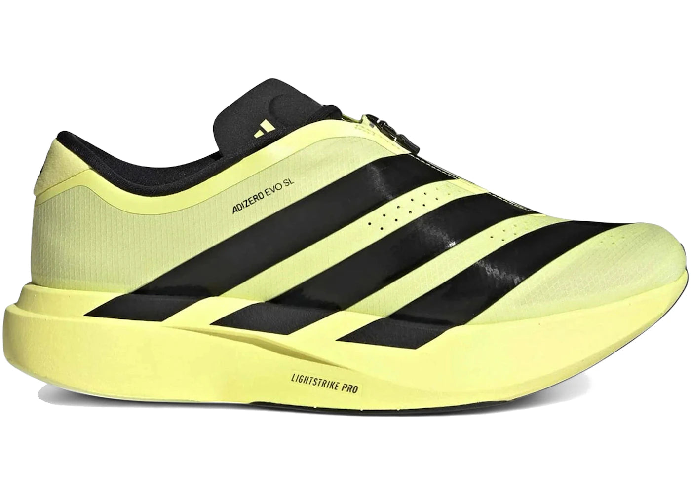 adidas Adizero Evo SL Zip Frozen Lemon Black - main view
