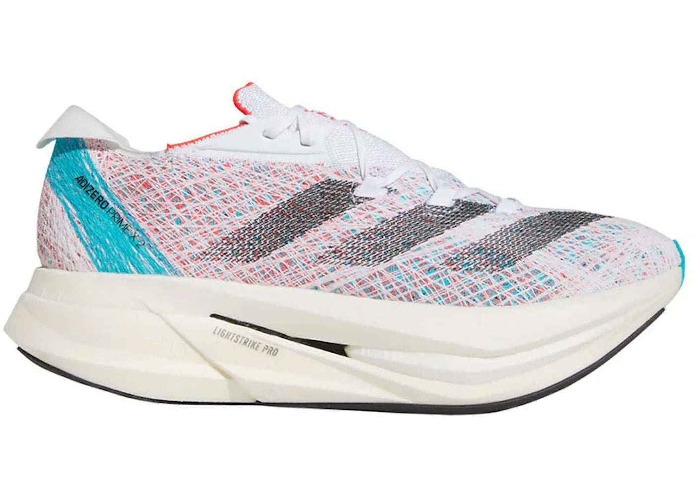 adidas Adizero Prime 2 Strung-Cloud White Core Black Lucid Cyan