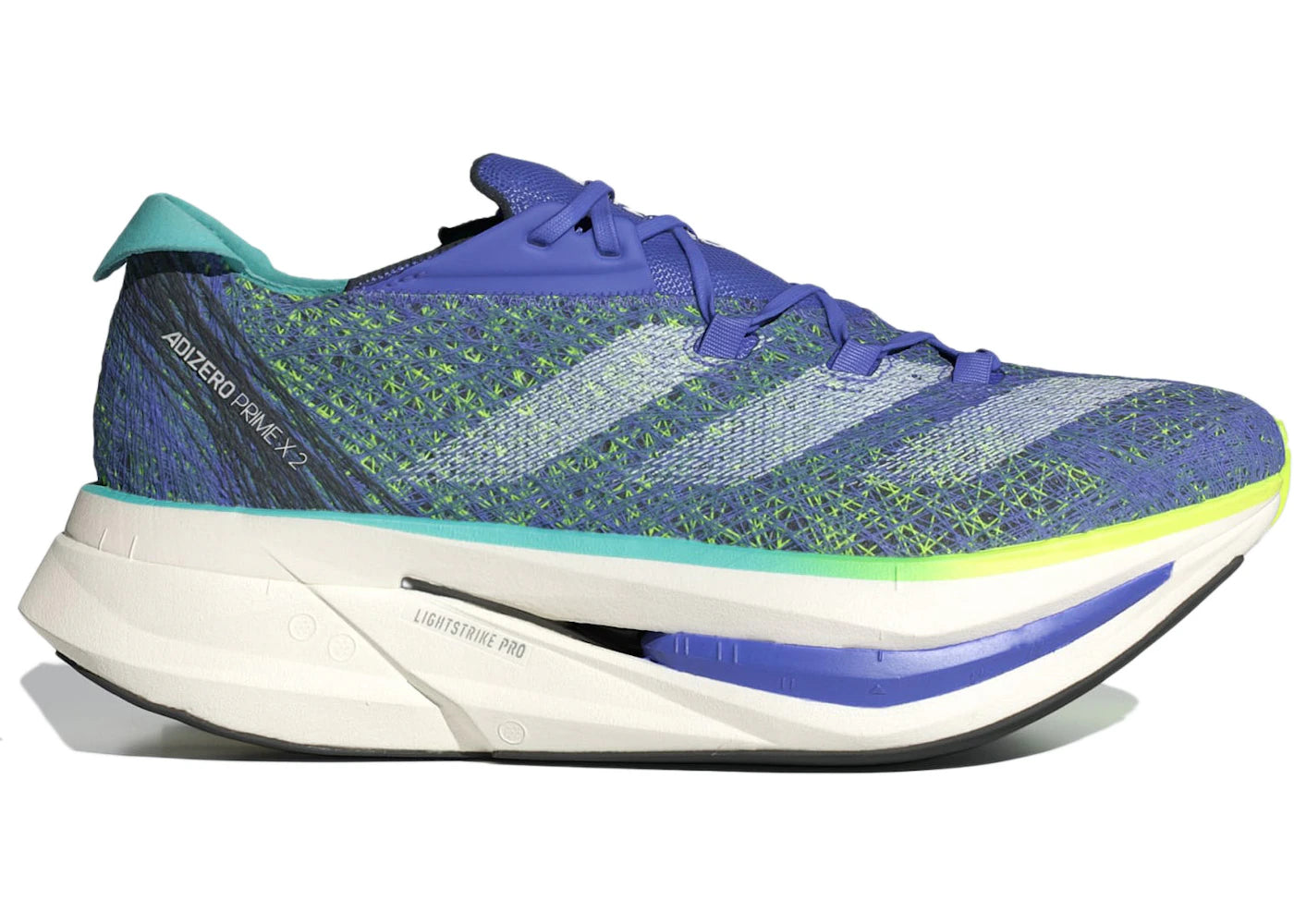 adidas Adizero Prime X 2.0 Strung-Cobalt Blue Lucid Lemon
