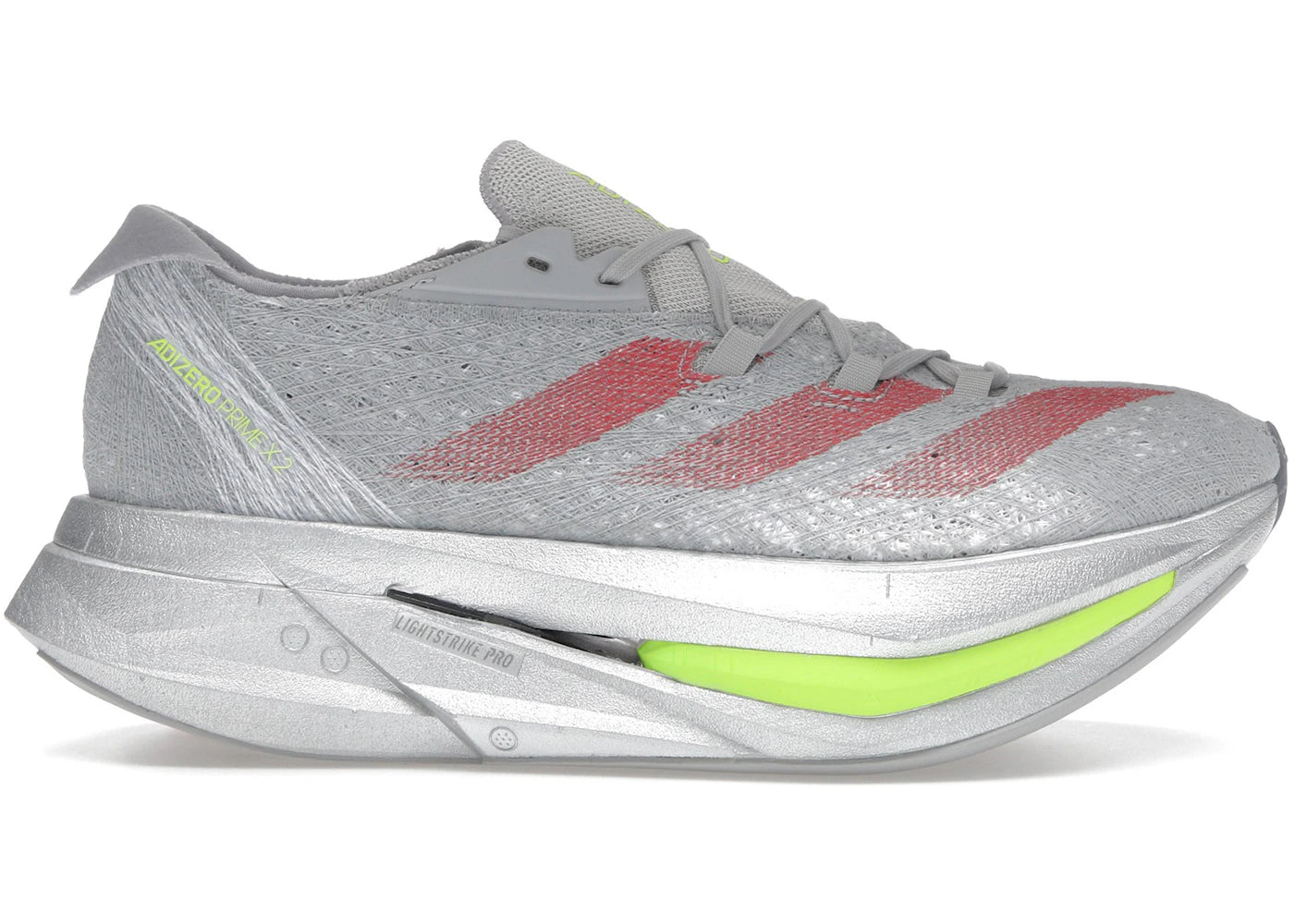 adidas Adizero Prime X 2.0 Strung-Grey Two Lucid Red Glory Grey