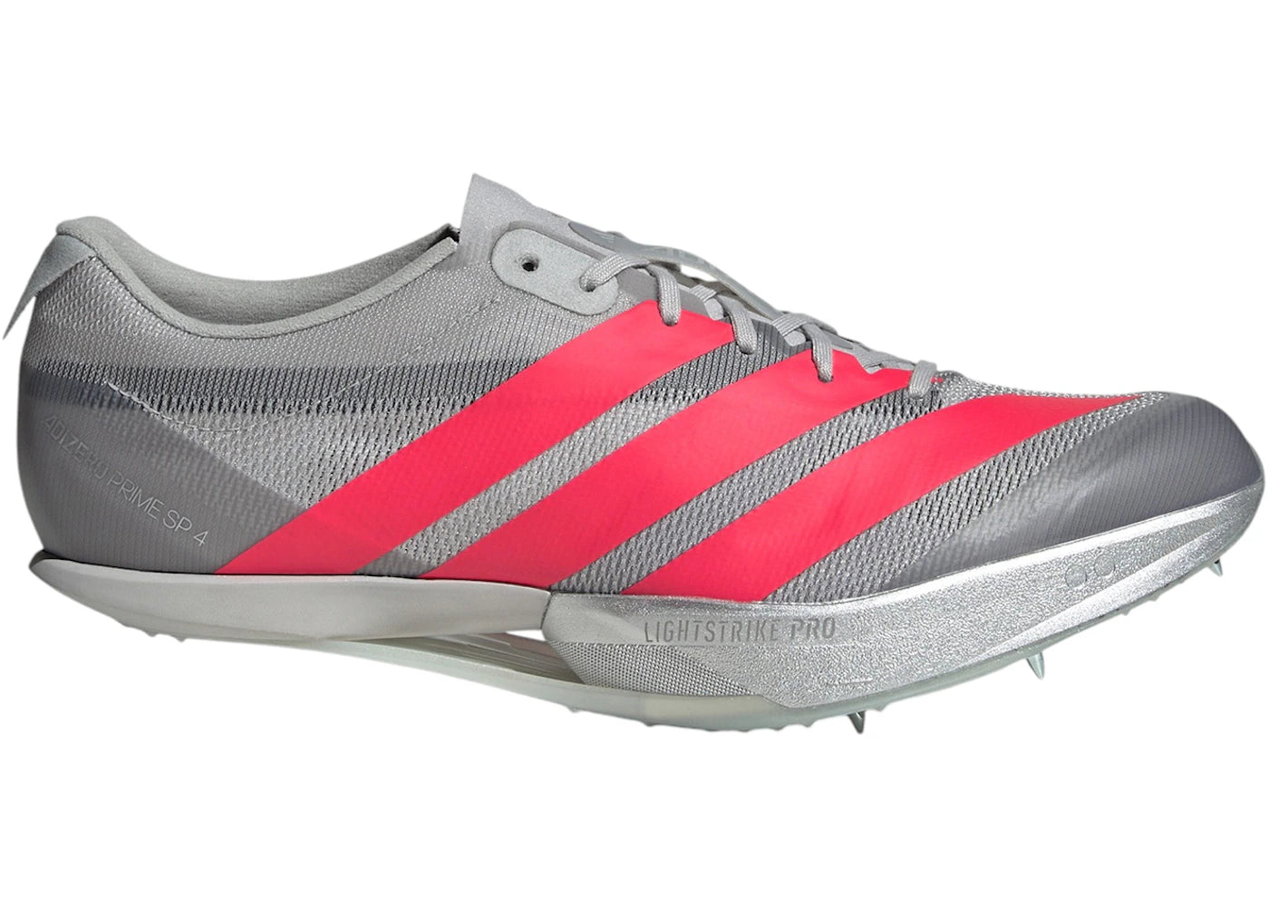 adidas Adizero Prime SP 4 Gris Deux Rouge Lucide Argent Métallisé