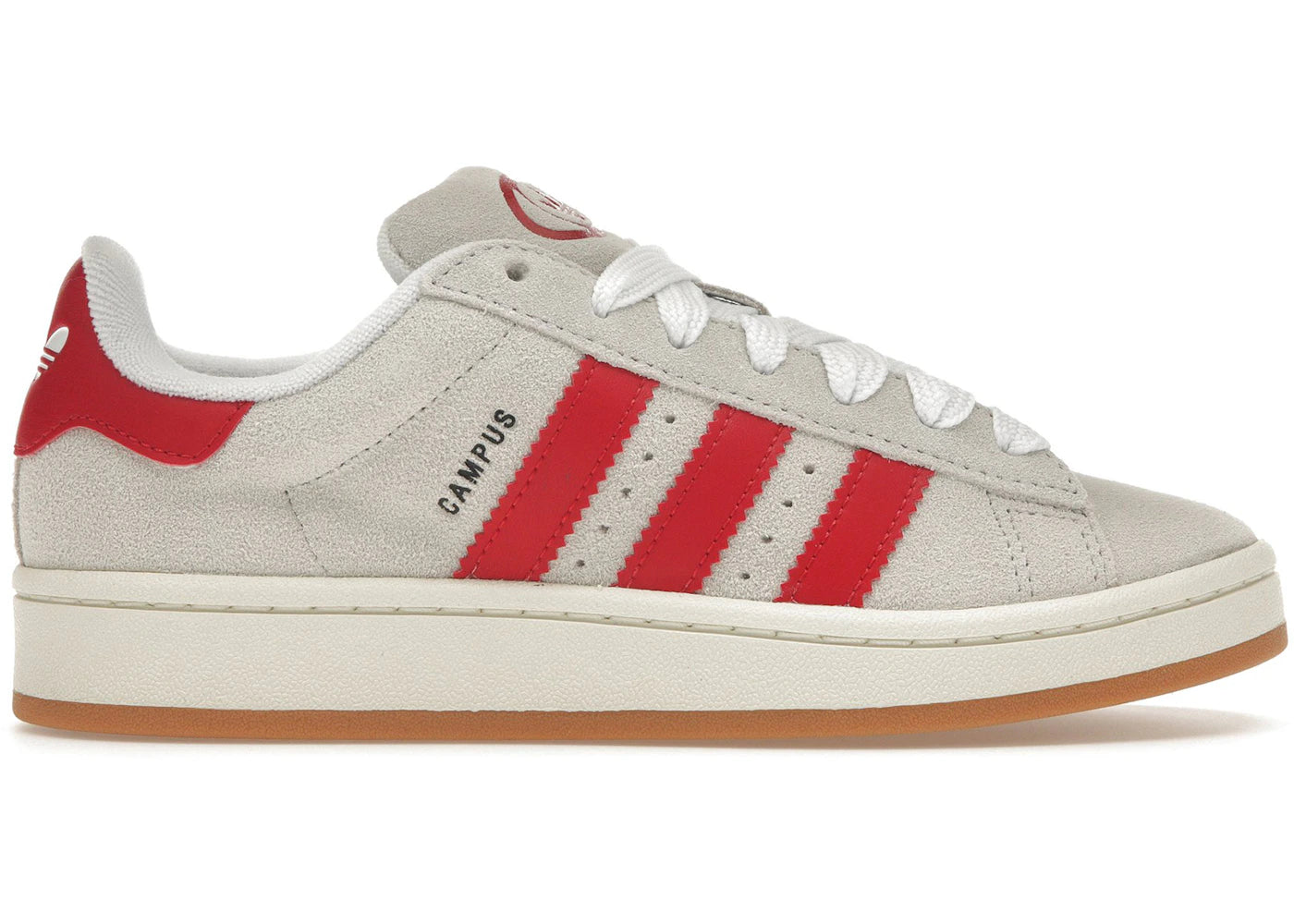 adidas Campus 00s-Crystal White Better Scarlet (Women's)