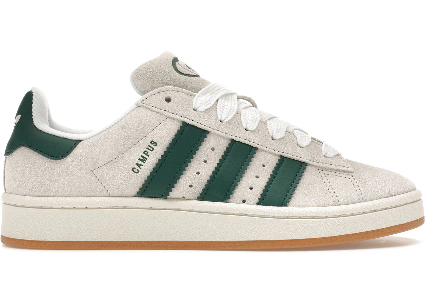 adidas Campus 00s-Crystal White Collegiate Green (Women's)