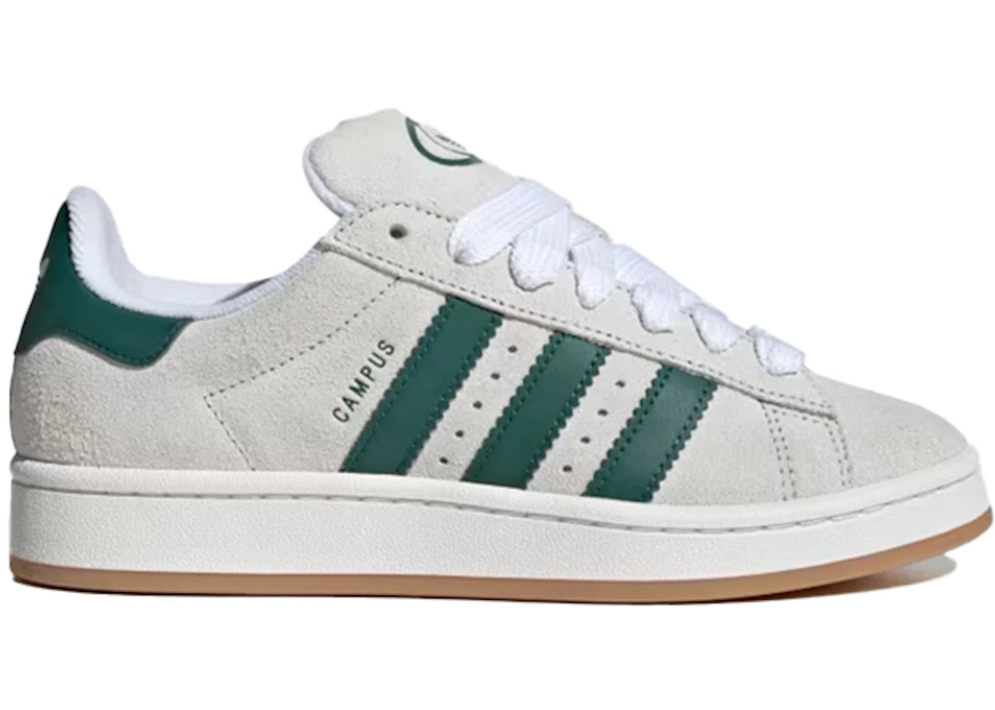 adidas Campus 00s-Crystal White Collegiate Green (Women's)