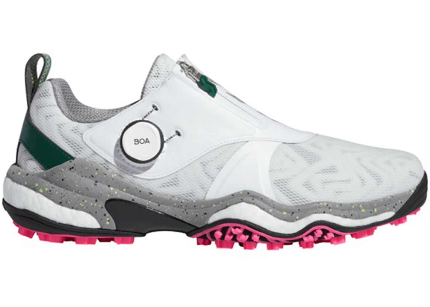 adidas Codechaos BOA 25 Golf Blanc Nuage Argent Vert Métallisé Universitaire