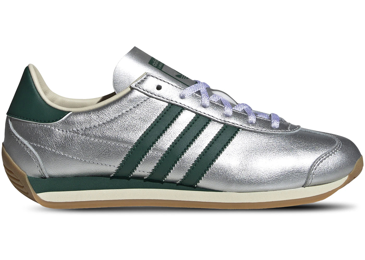 adidas Country OG-Silver Metallic Collegiate Green (Women's)