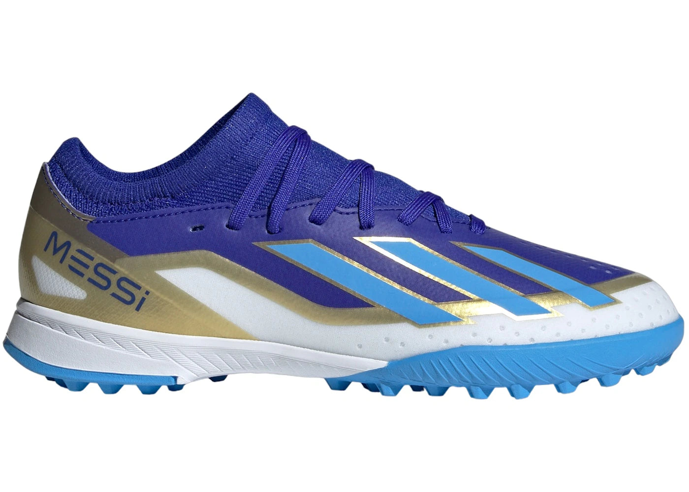 adidas Crazyfast Messi League Turf-Lucid Blue Blue Burst Cloud White (GS)