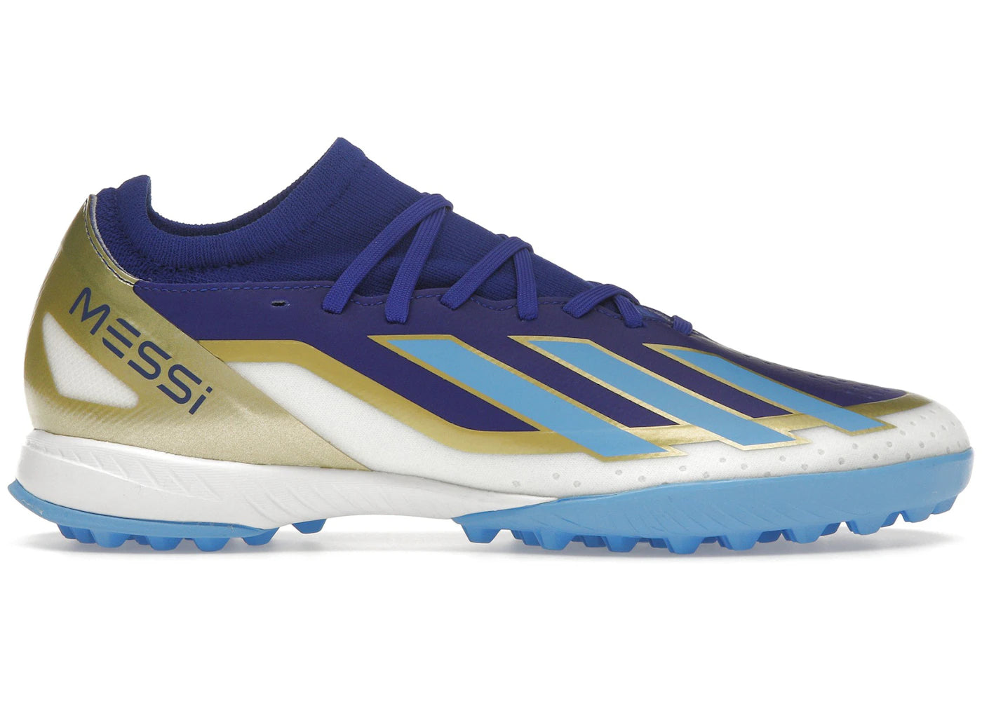adidas Crazyfast Messi League Turf-Lucid Blue Blue Burst Cloud White