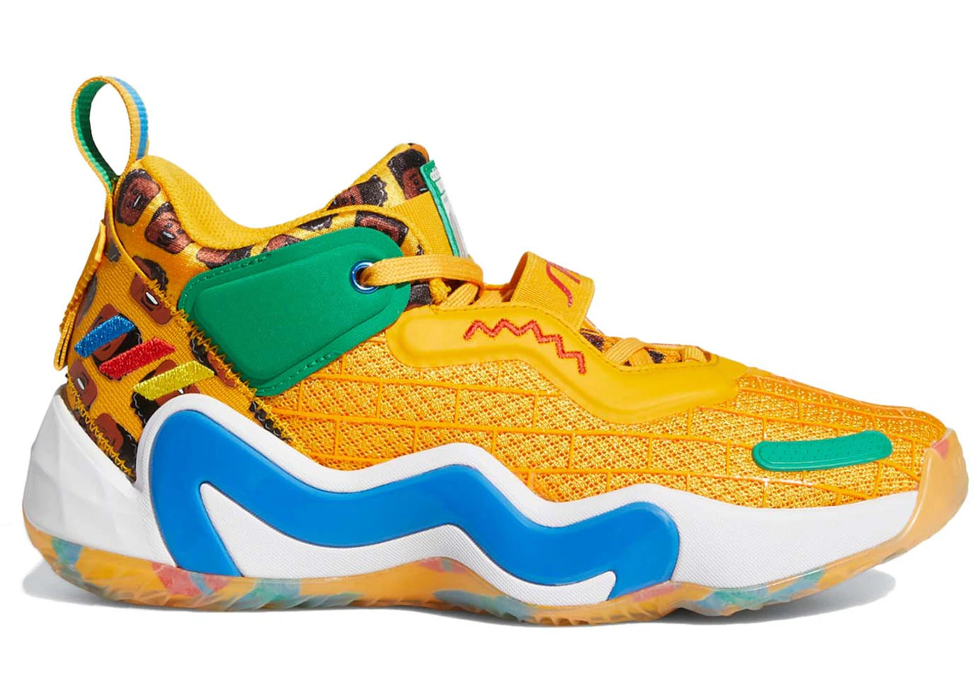 adidas DON Numéro 3 LEGO Jaune Spida