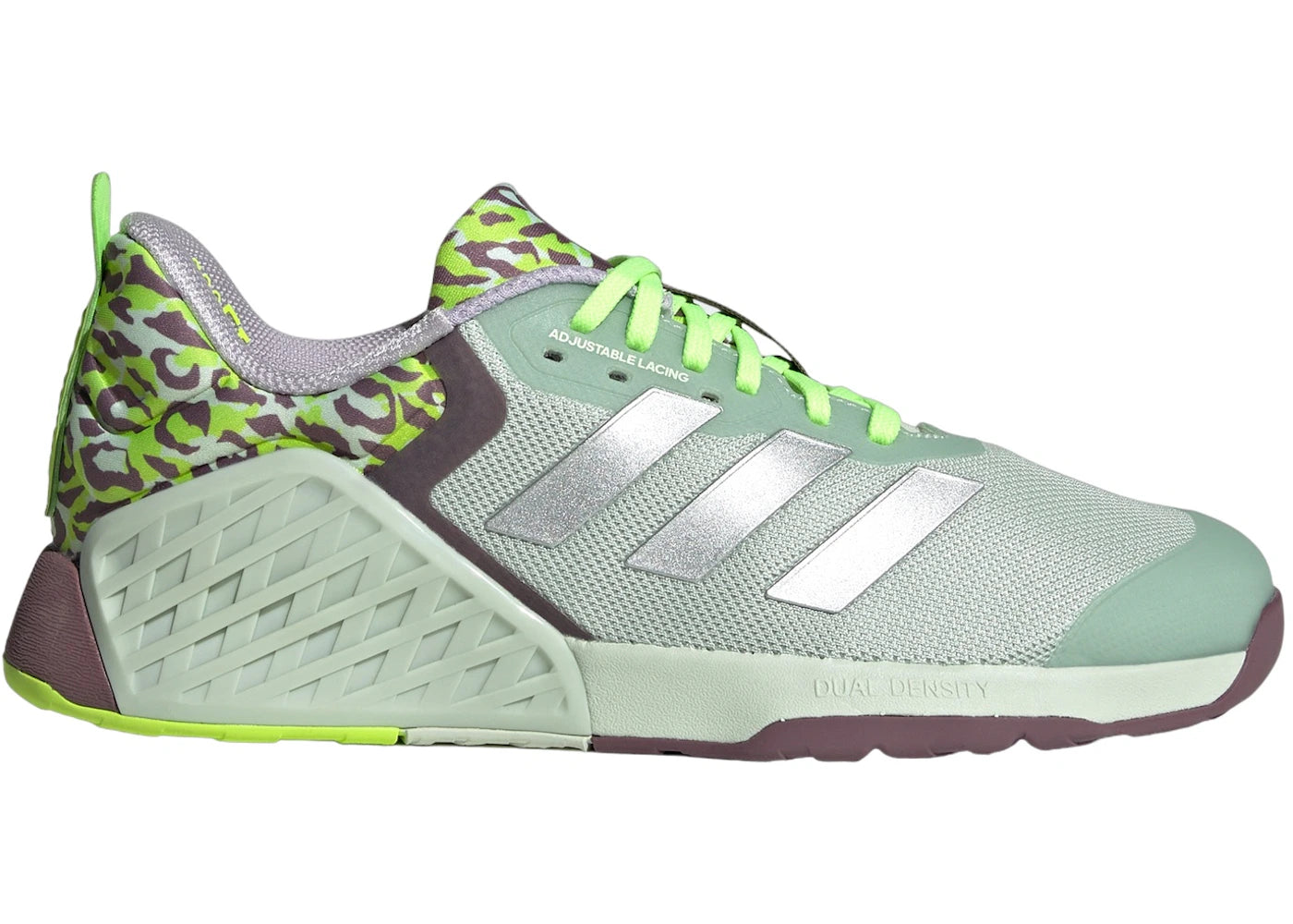 adidas Dropset 3 GFX-Linen Green Silver Metallic Lucid Lemon (Women's)