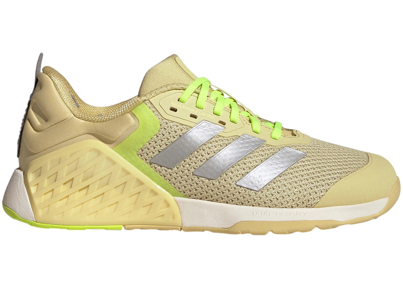 adidas Dropset 3 Strength - Jaune poudre, Argent mat, Citron lucide (Femme)