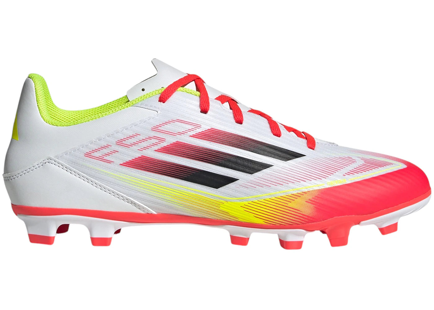 adidas F50 Club FG/MG-Cloud White Core Black Solar Yellow