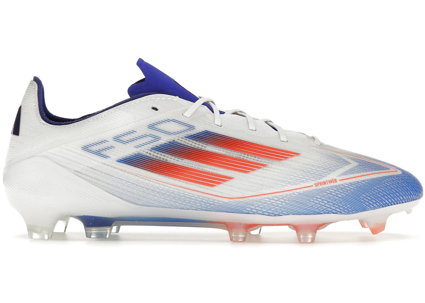 adidas F50 Elite FG - Blanc nuage, Rouge solaire, Bleu lucide