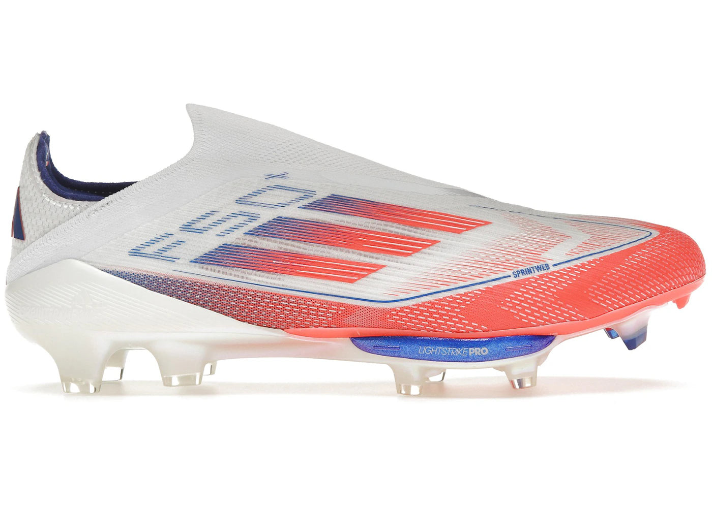 adidas F50+ Elite Laceless FG-Cloud White Solar Red