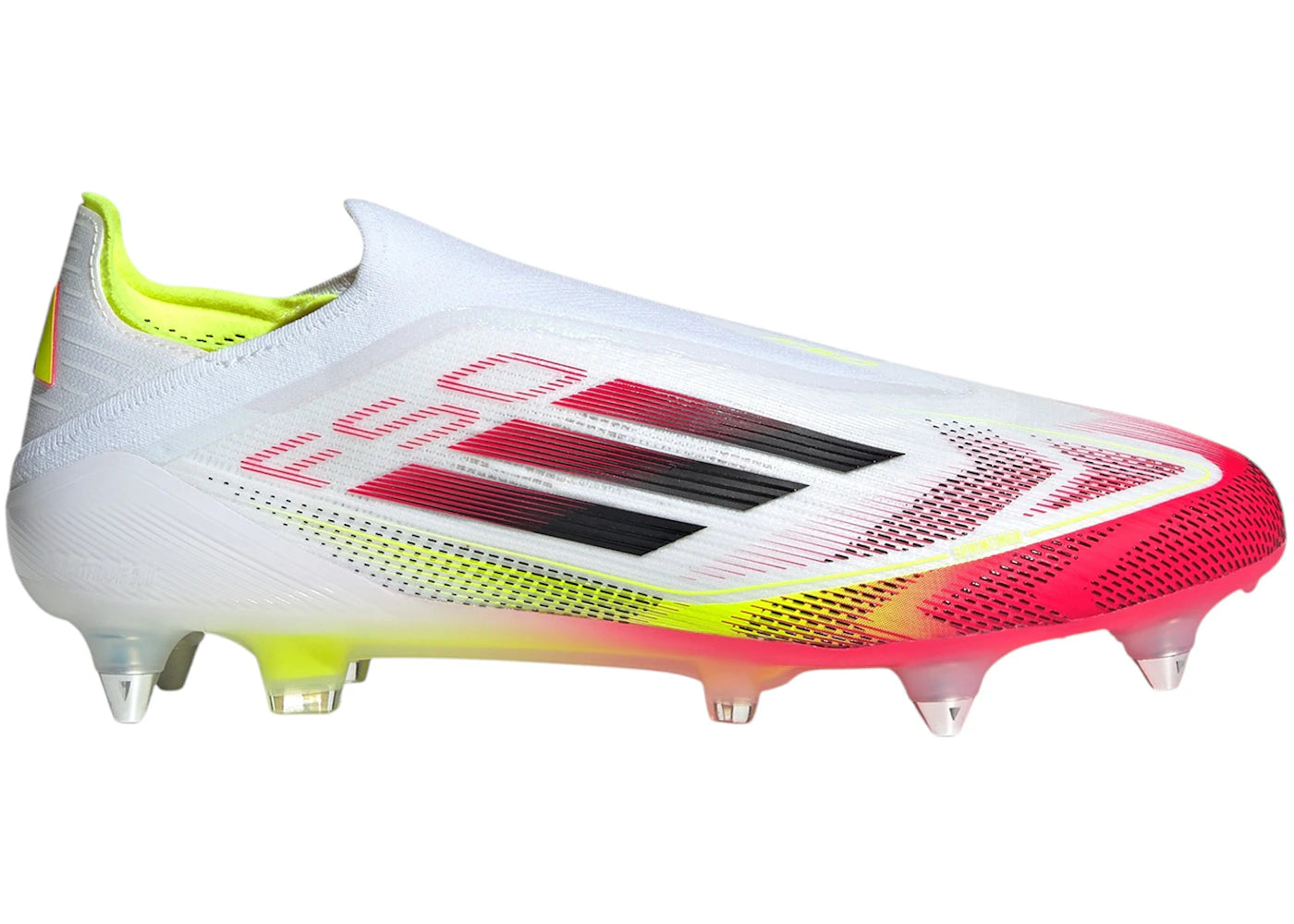 adidas F50 Elite Laceless SG - Blanc nuage, Noir, Jaune solaire