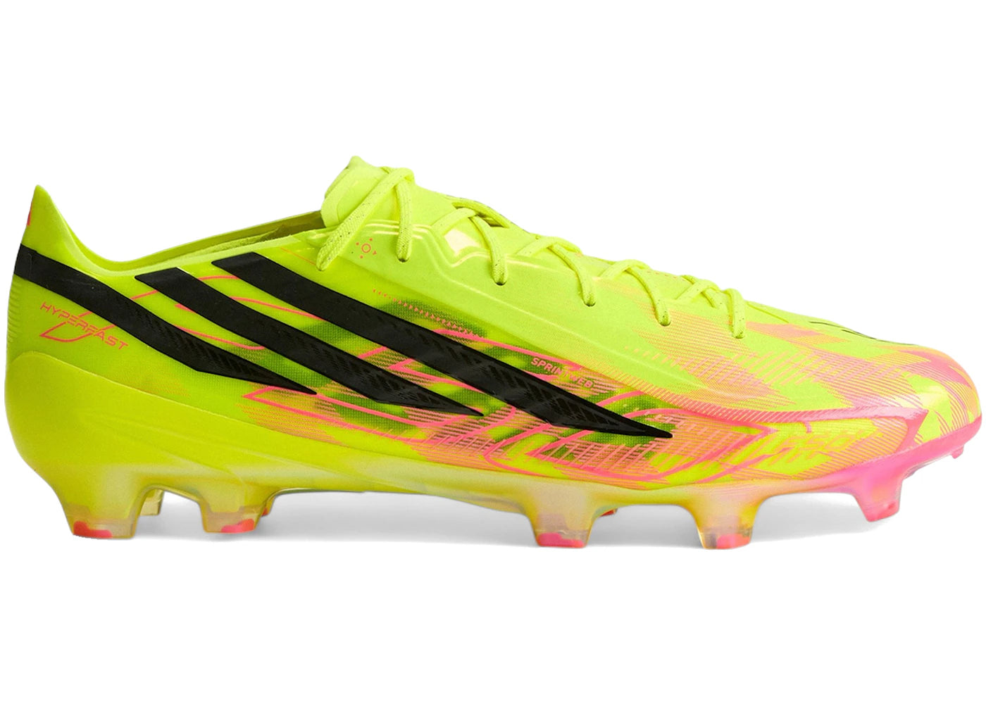 adidas F50 Hyperfast Elite FG Team Solar Yellow 2 Core Black Solar Turbo - main view
