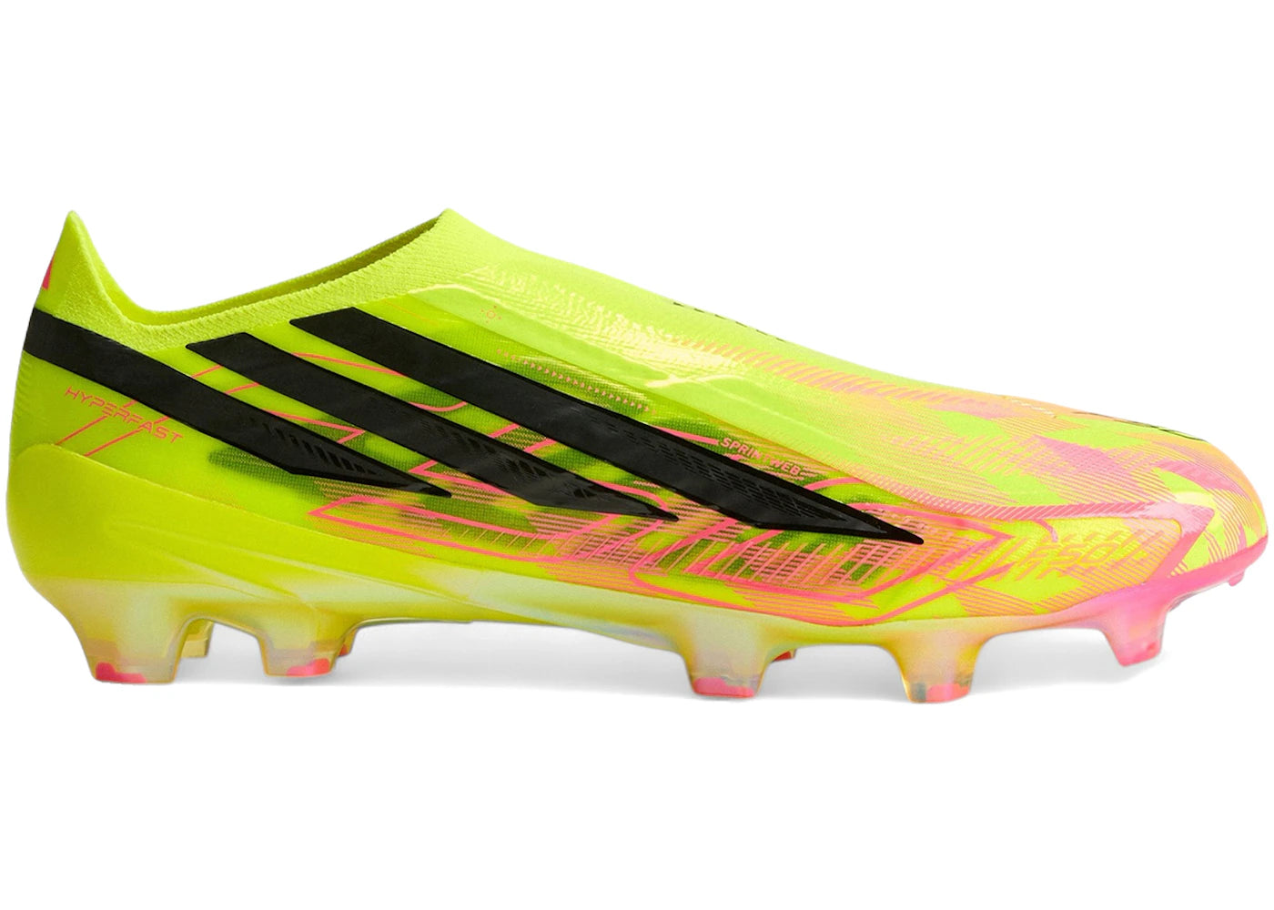 adidas F50 Hyperfast Elite Laceless FG Team Solar Yellow 2 Core Black Solar Turbo - main view