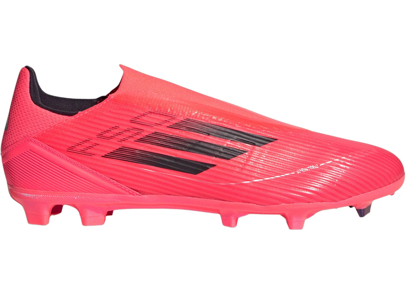 adidas F50 League sans lacets, coloris ferme/multi-terrain, Turbo Aurora Noir Platine Métallisé