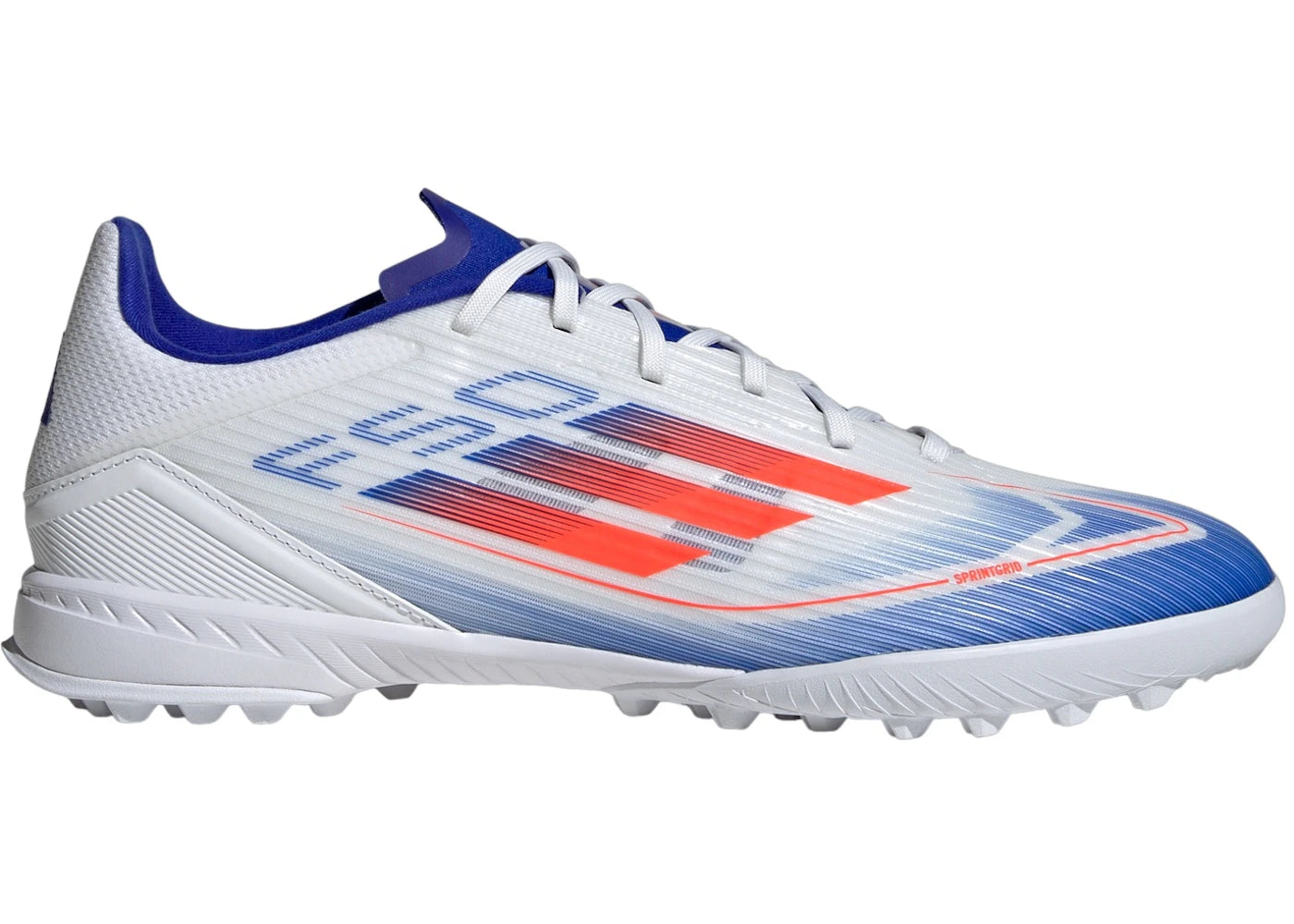 adidas F50 League Turf-Cloud White Solar Red Lucid Blue