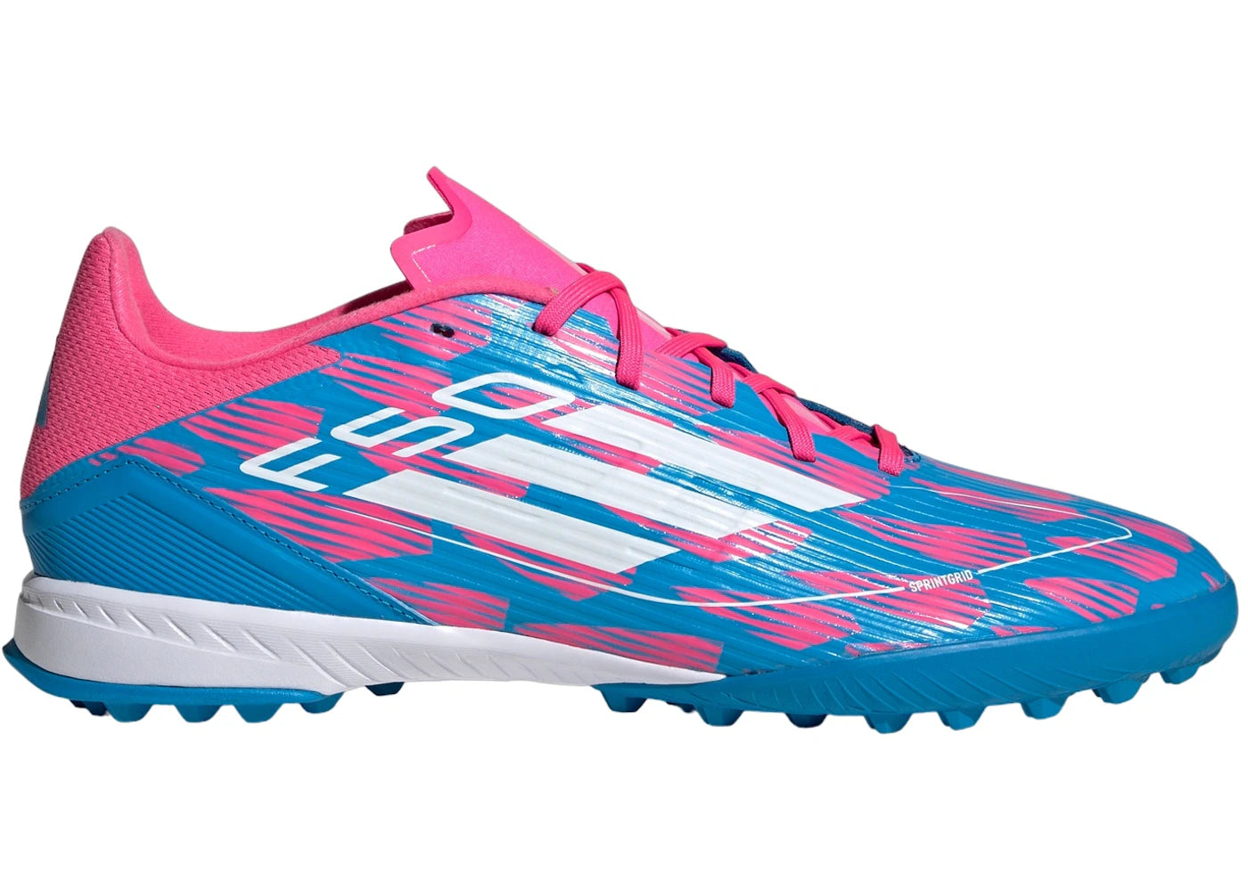 adidas F50 League Turf-Solar Blue Cloud White Solar Pink