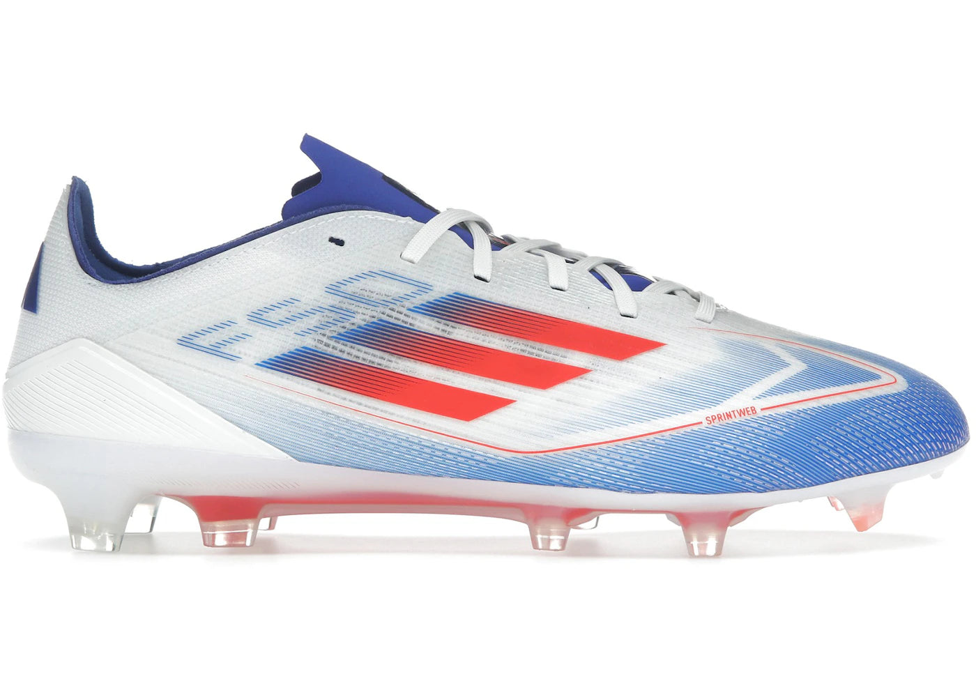 adidas F50 Pro FG-Cloud White Solar Red Lucid Blue