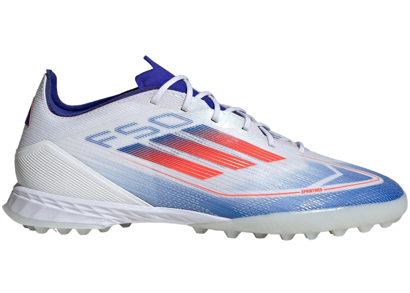 adidas F50 Pro Turf-Cloud White Solar Red Lucid Blue
