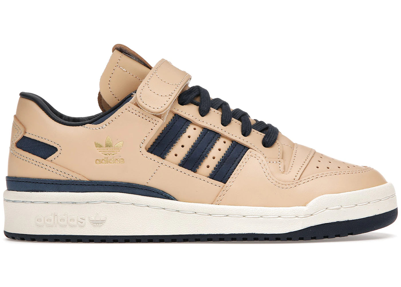 adidas Forum 84 Beige bas Bleu