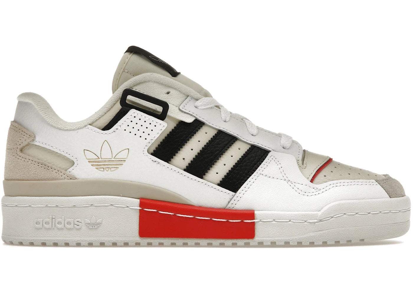 adidas Forum Exhibit Low-White Vivid Red