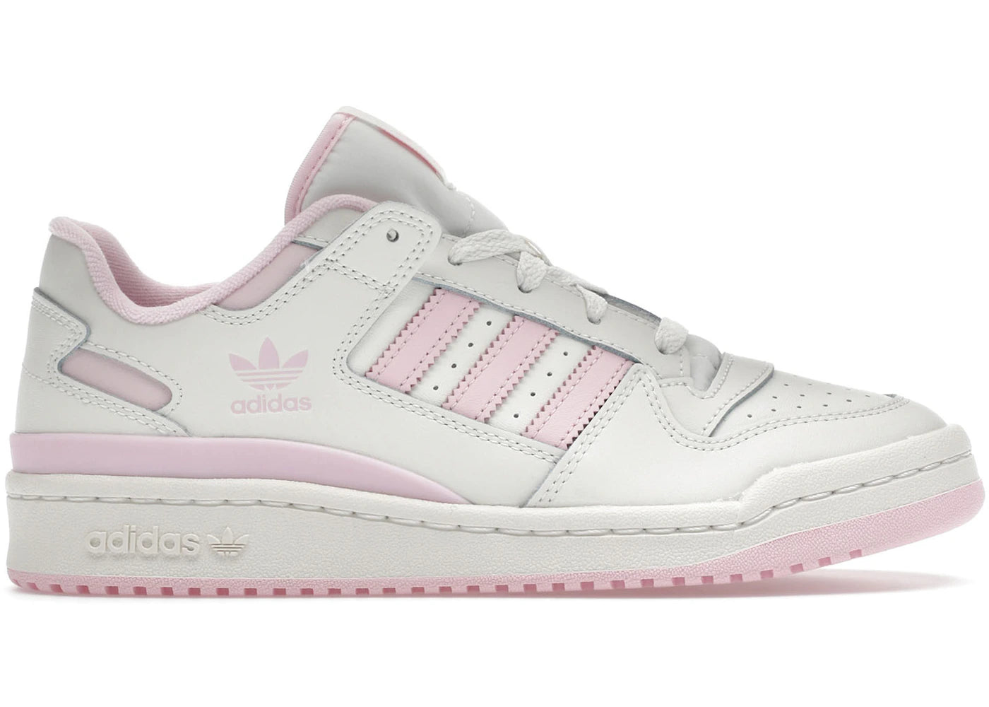 adidas Forum Low CL-Cloud Blanc Rose Clair (Femme)