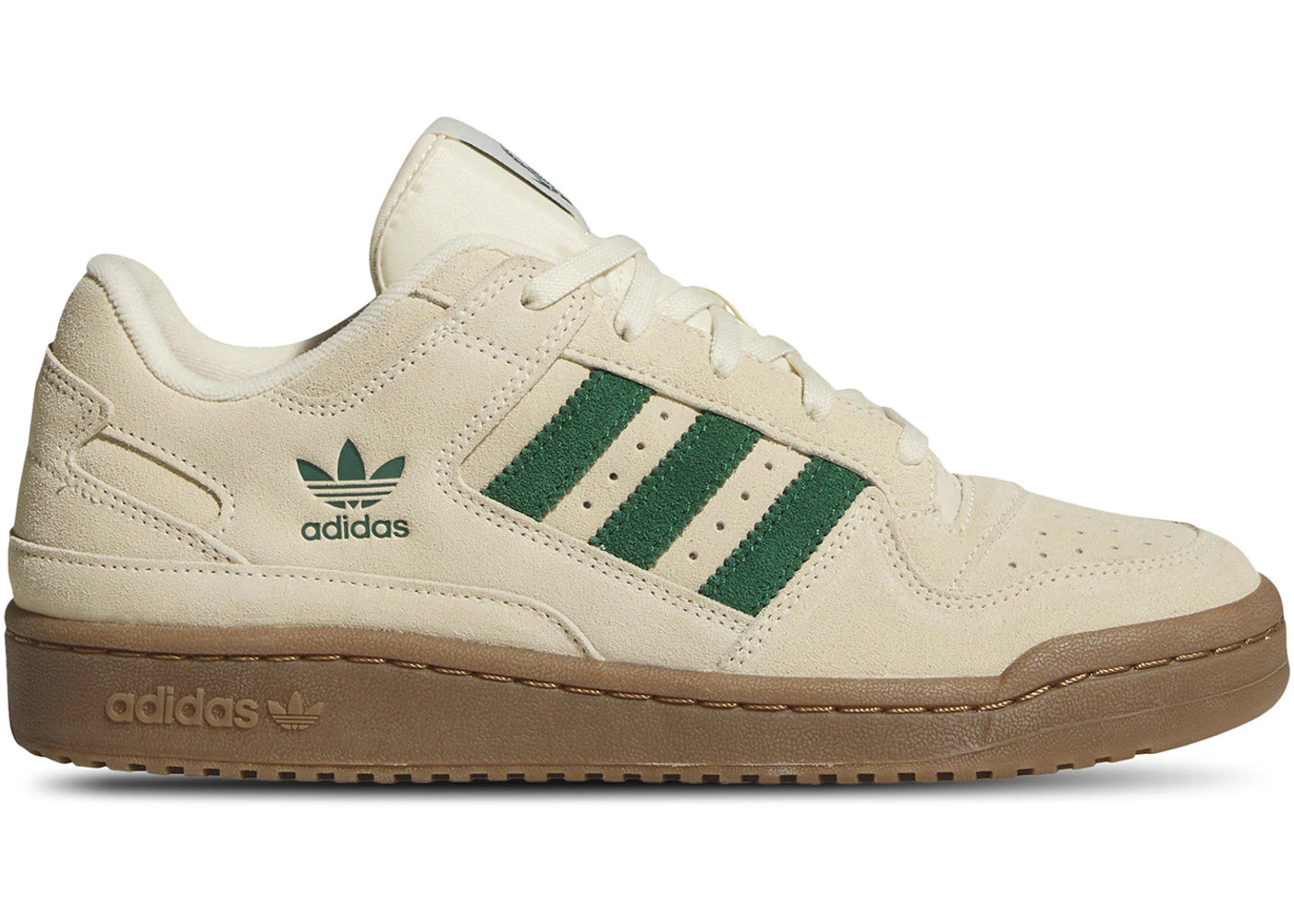 adidas Forum Low CL - Vanille chaude Vert foncé Ivoire