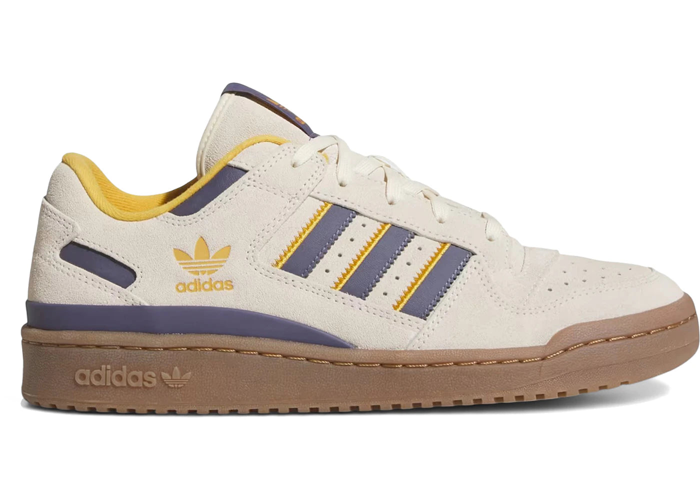 adidas Forum Low CL White Preloved Violet Yellow