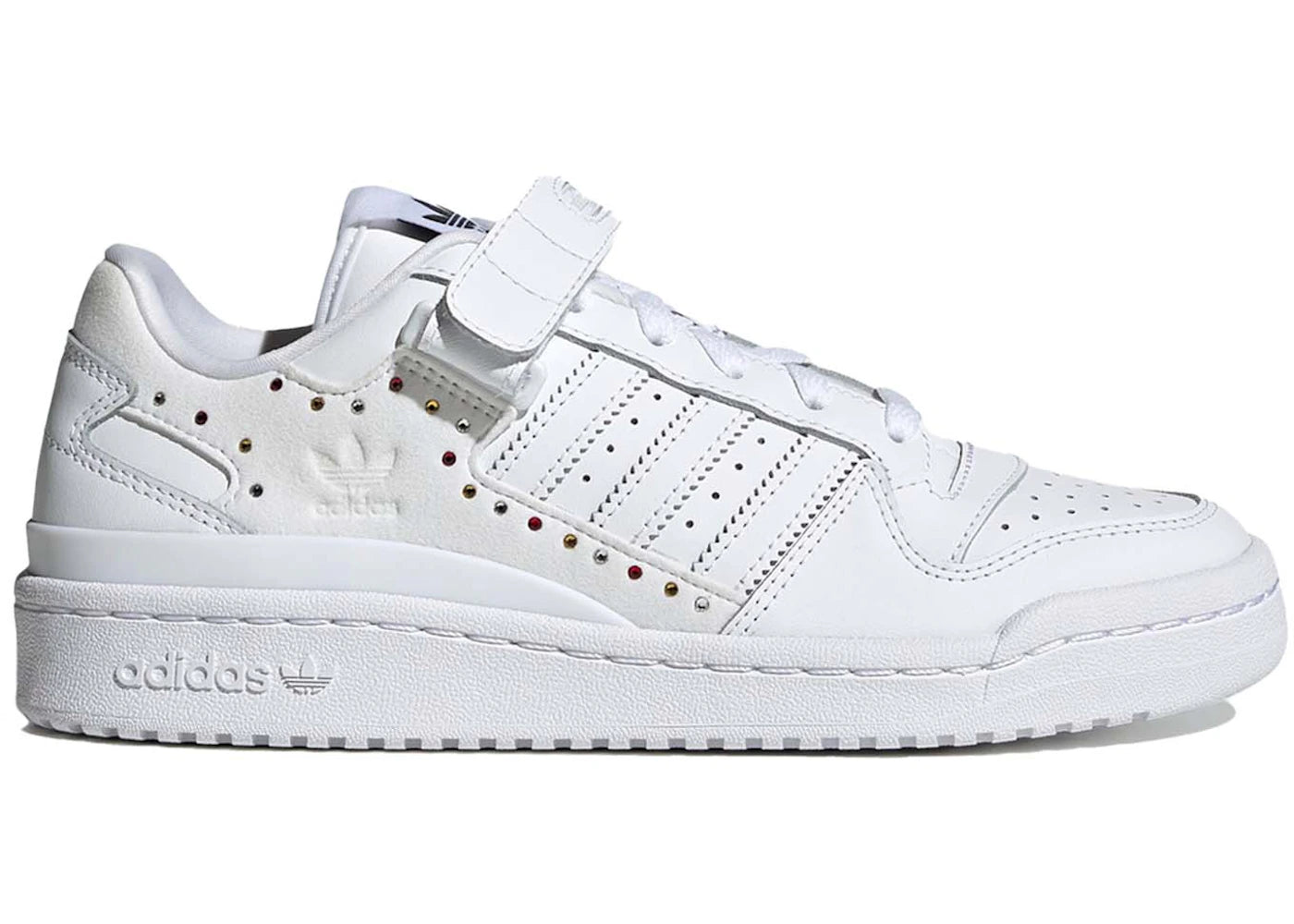 adidas Forum Low-Swarovski White Multi Color (Women's)