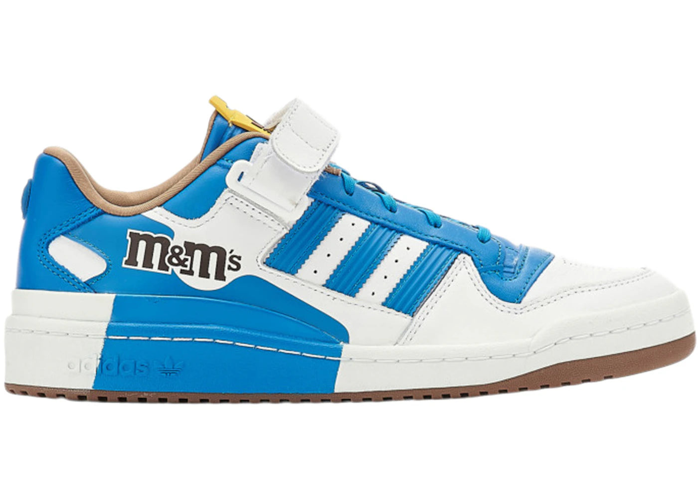 adidas Forum Low-M&amp;M's Craft Bleu Chaussures Blanc EQT Jaune