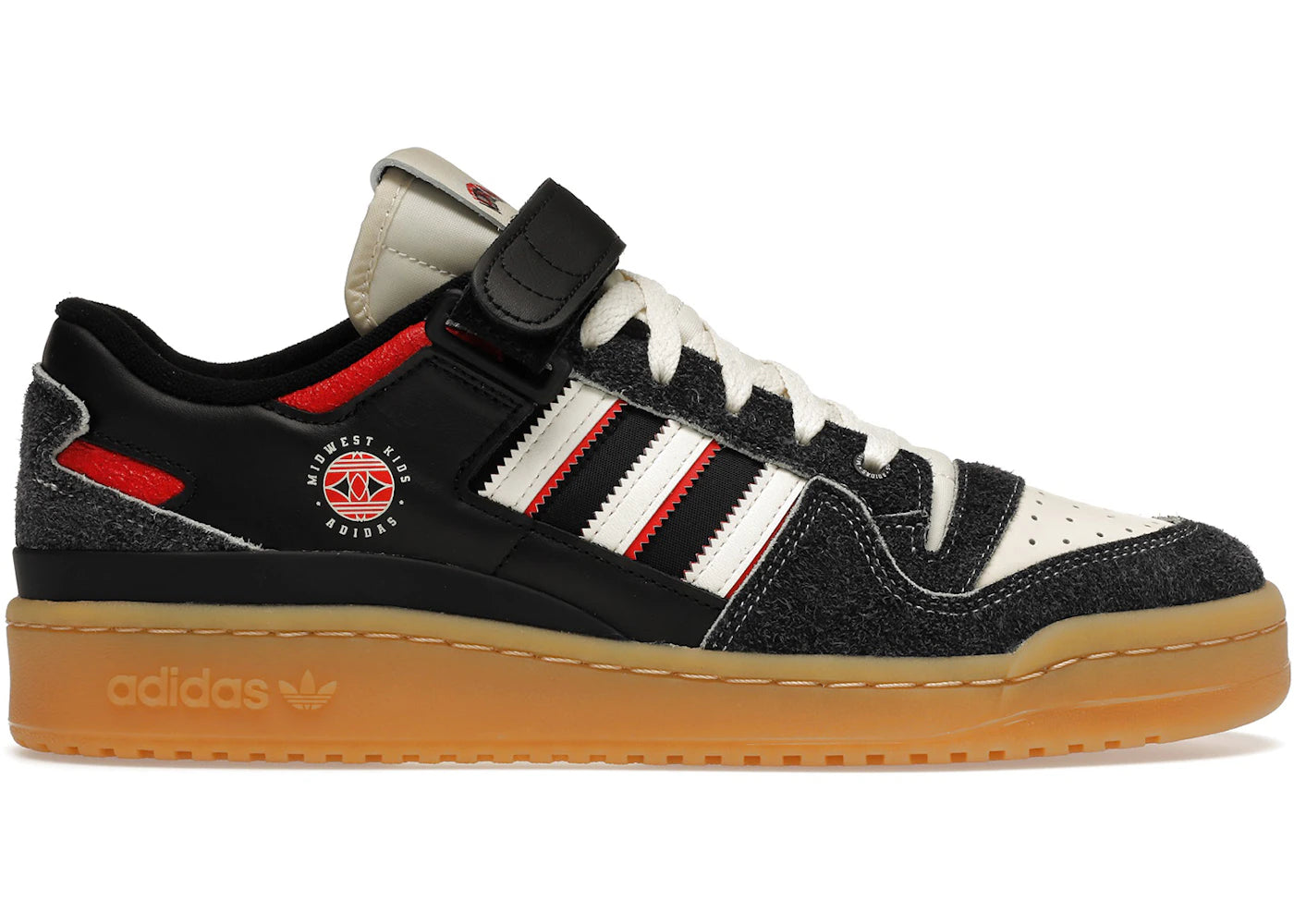 adidas Forum Low-Midwest Enfant Noir Gomme