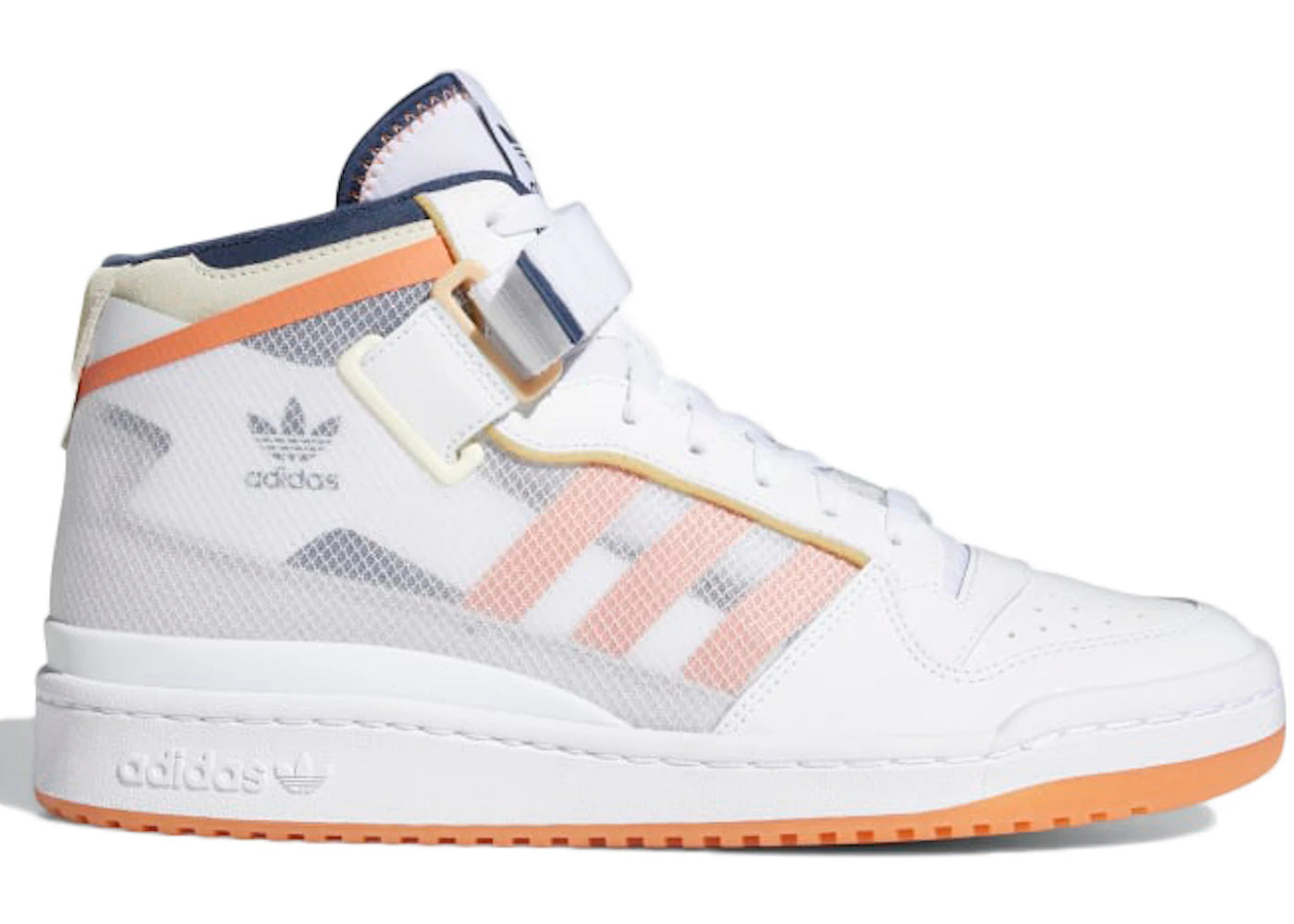 adidas Forum Mid TT-White Acid Orange