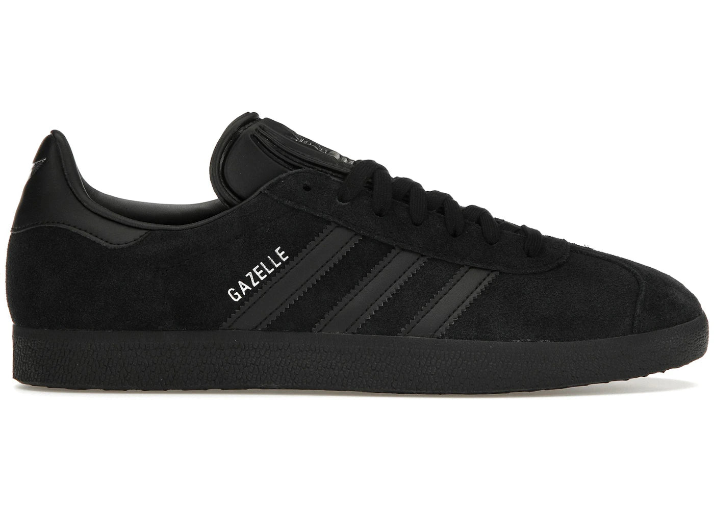 adidas Gazelle-All Black Silver Metallic