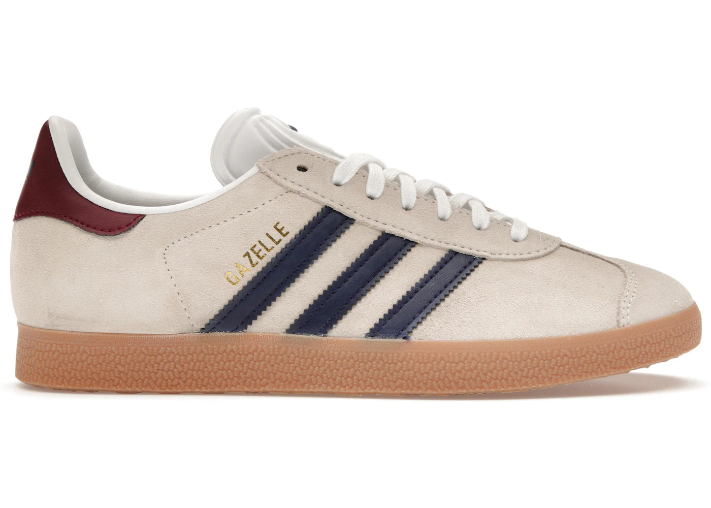 adidas Gazelle-Beige Dark Blue Collegiate Burgundy