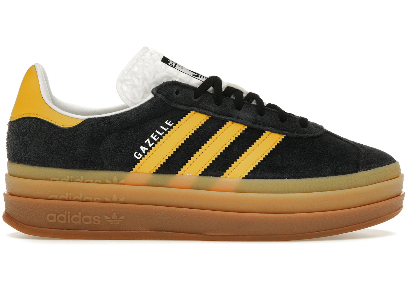 adidas Gazelle Bold-Black Bold Gold (Women's)
