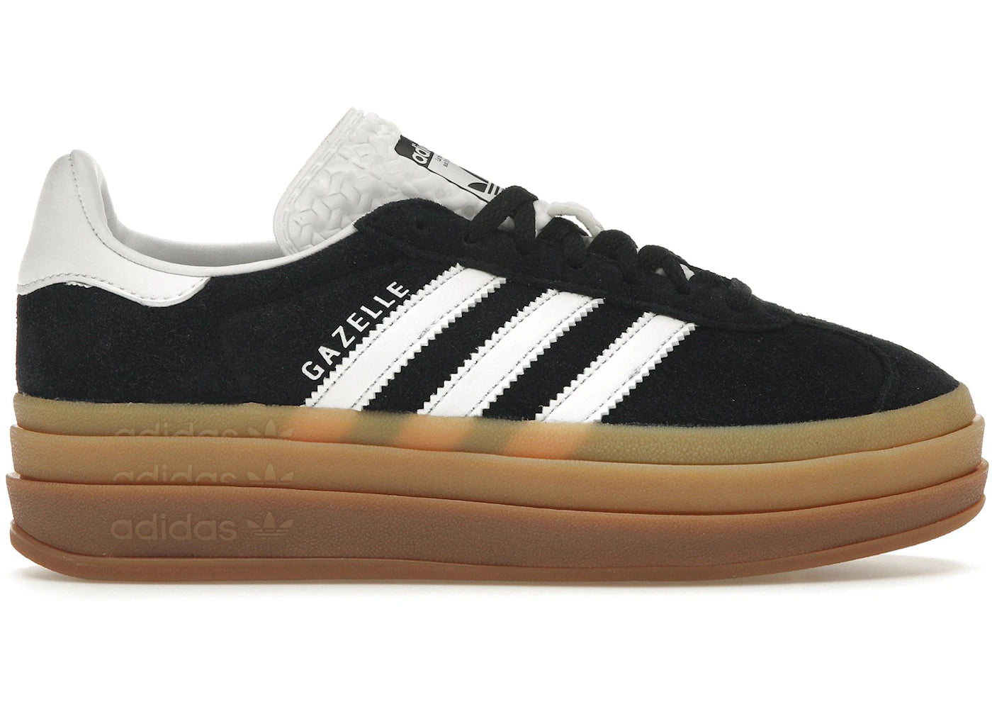 adidas Gazelle Bold-Black White Gum (Women's)