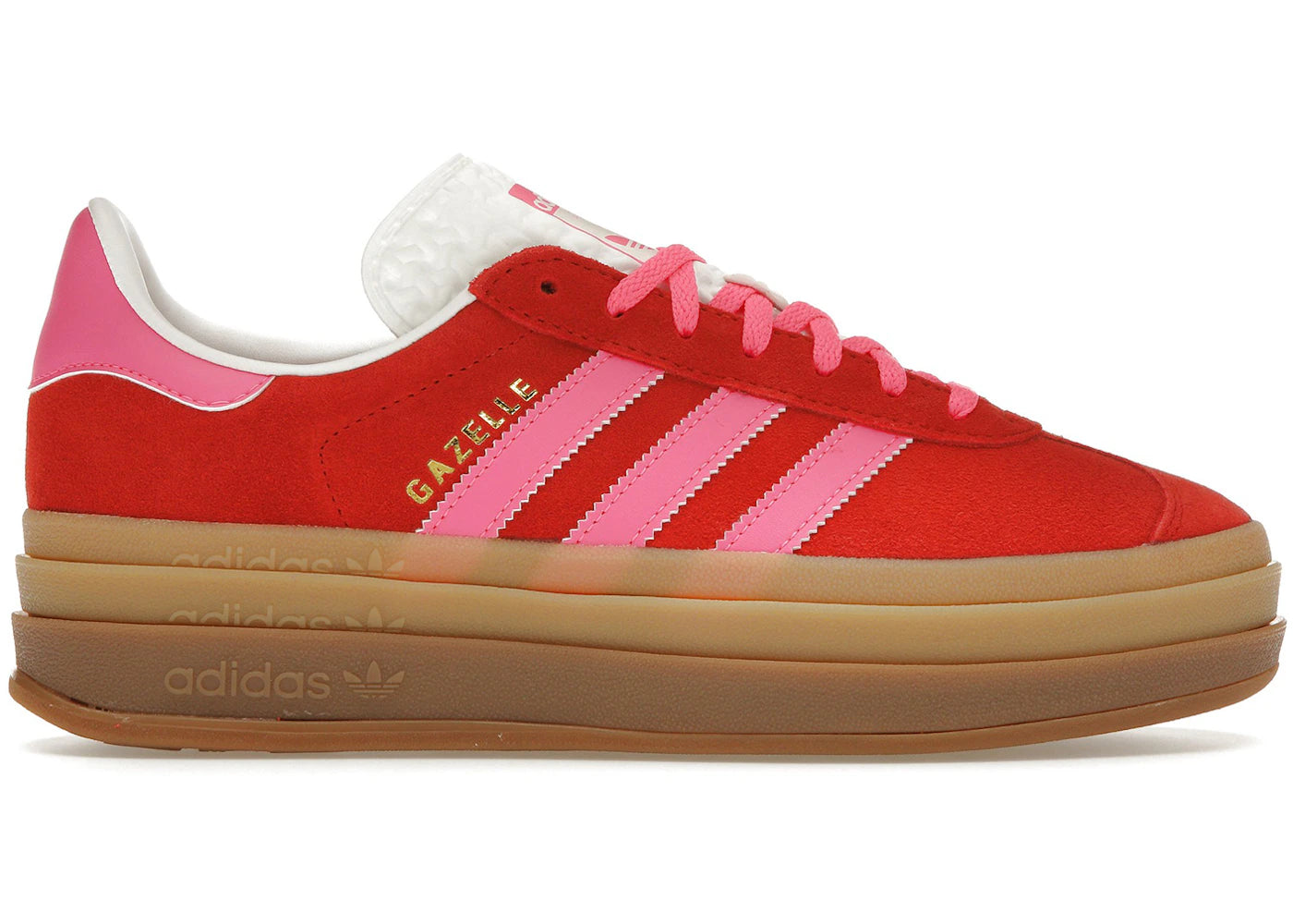 adidas Gazelle Bold-Collegiate Red Lucid Pink (Women's)