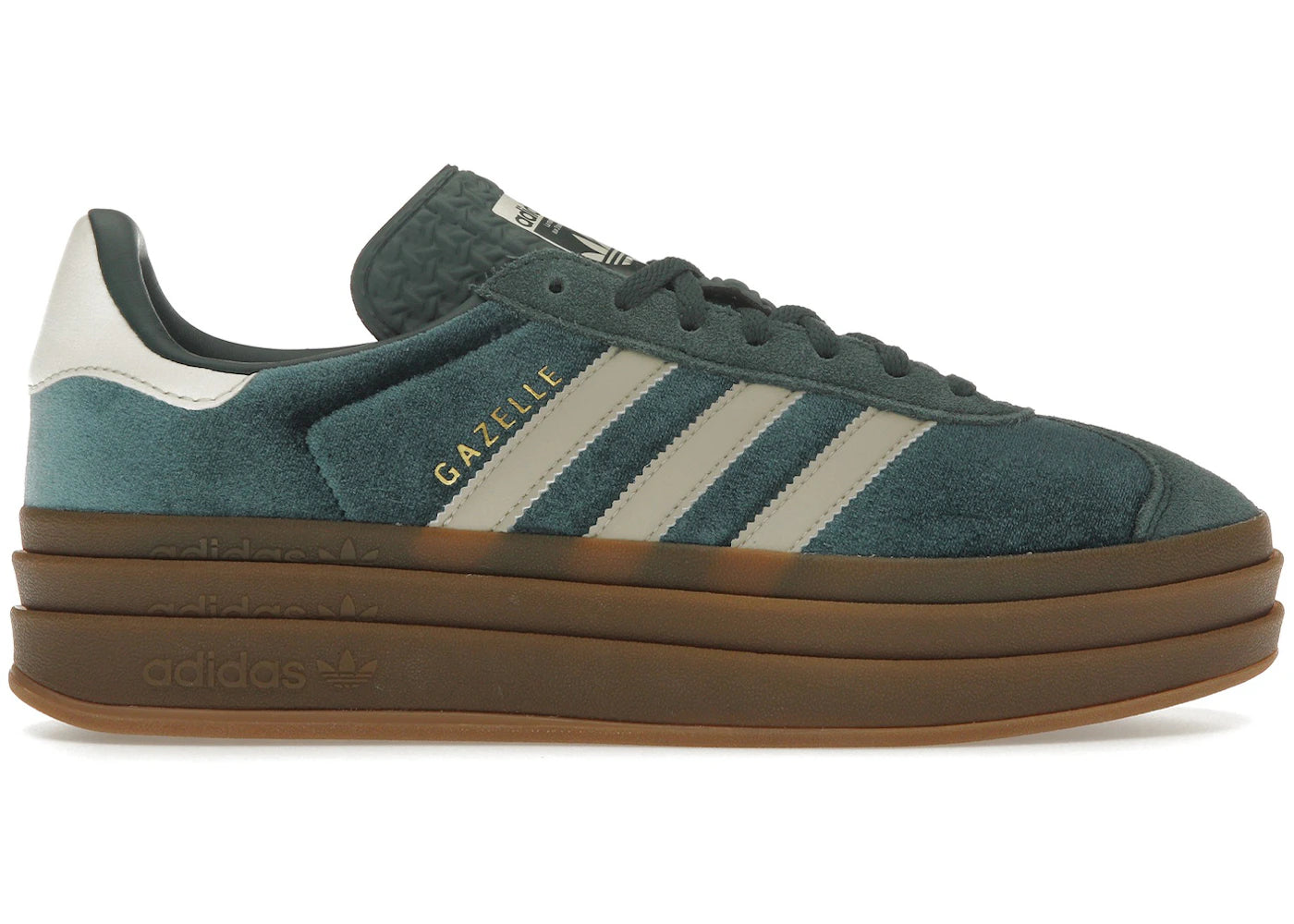 adidas Gazelle Bold-Mineral Green Velvet (Women's)