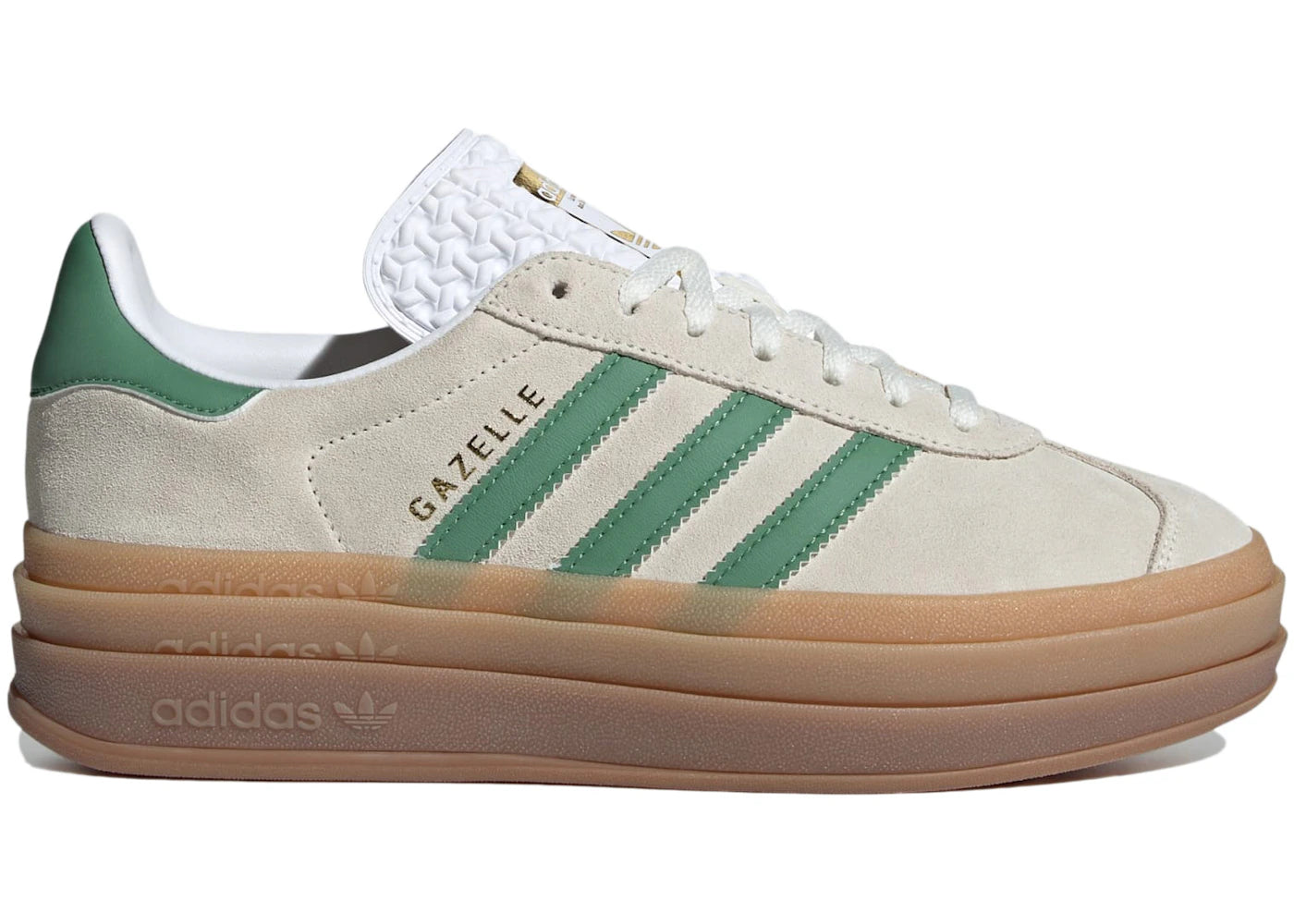 adidas Gazelle Bold-Off White Preloved Green (Women's)